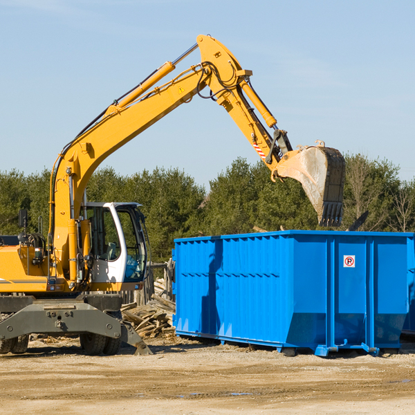 what size residential dumpster rentals are available in West Penn Pennsylvania